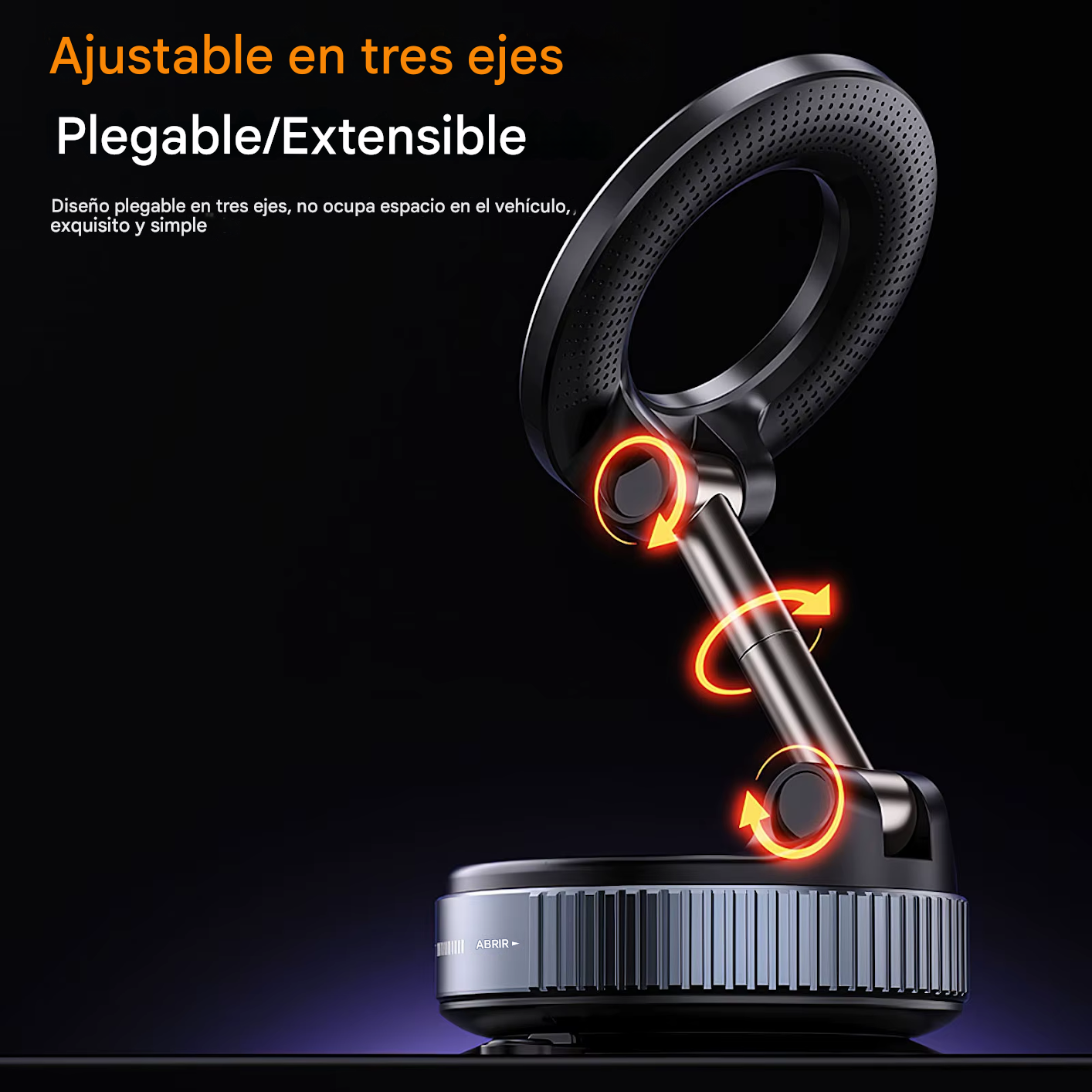 Soporte Magnético 360° Giratorio para Celular – Fuerte Adhesión – Ideal para Auto/Casa