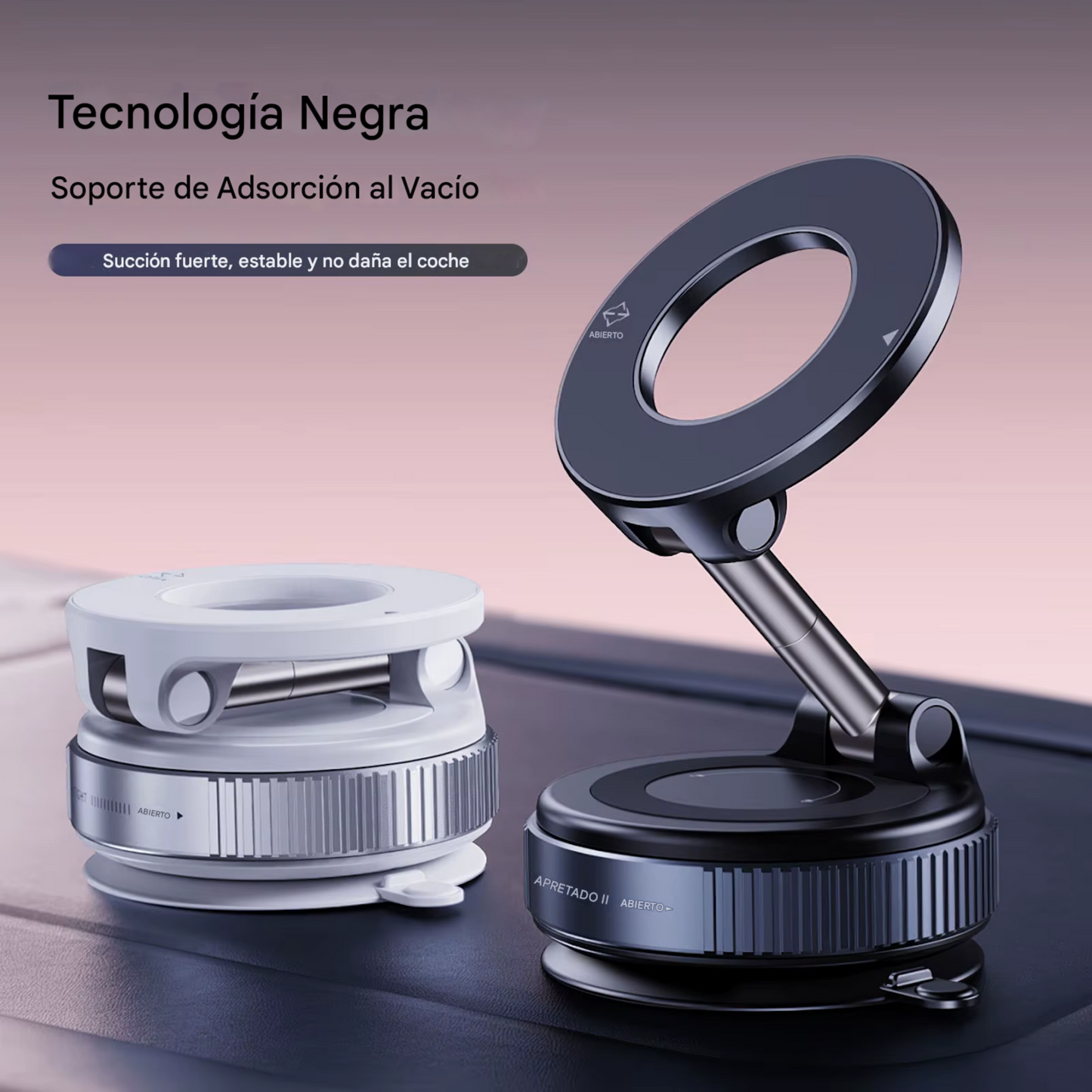 Soporte Magnético 360° Giratorio para Celular – Fuerte Adhesión – Ideal para Auto/Casa